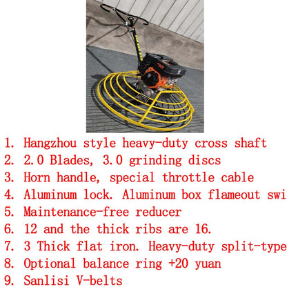 Concrete grinding machine, road surface machinery