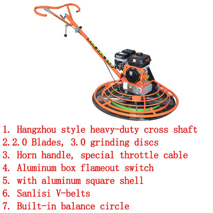 Concrete grinding machine, road surface machinery