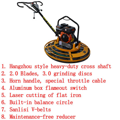 Concrete grinding machine, road surface machinery